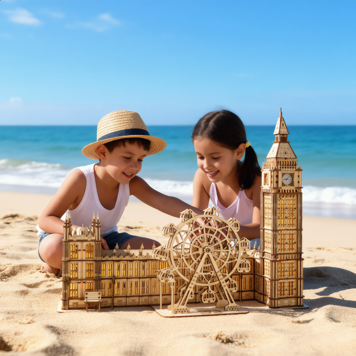 Wooden Big Ben Clock Puzzle –3D DIY Desktop Model Building Kit for Home Decor and Unique Gifts