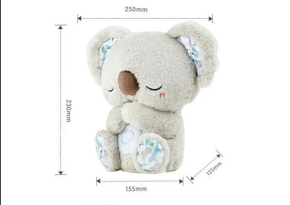 Anxiety Relief Koala Plush Toy with Music, Lights and Rhythmic Breathing Motion