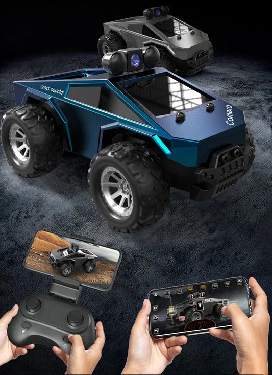 RC Car with HD Camera - High Speed Remote Control Truck with LED Lights and 2.4G System, Fun Racing Toy for Kids and Adults