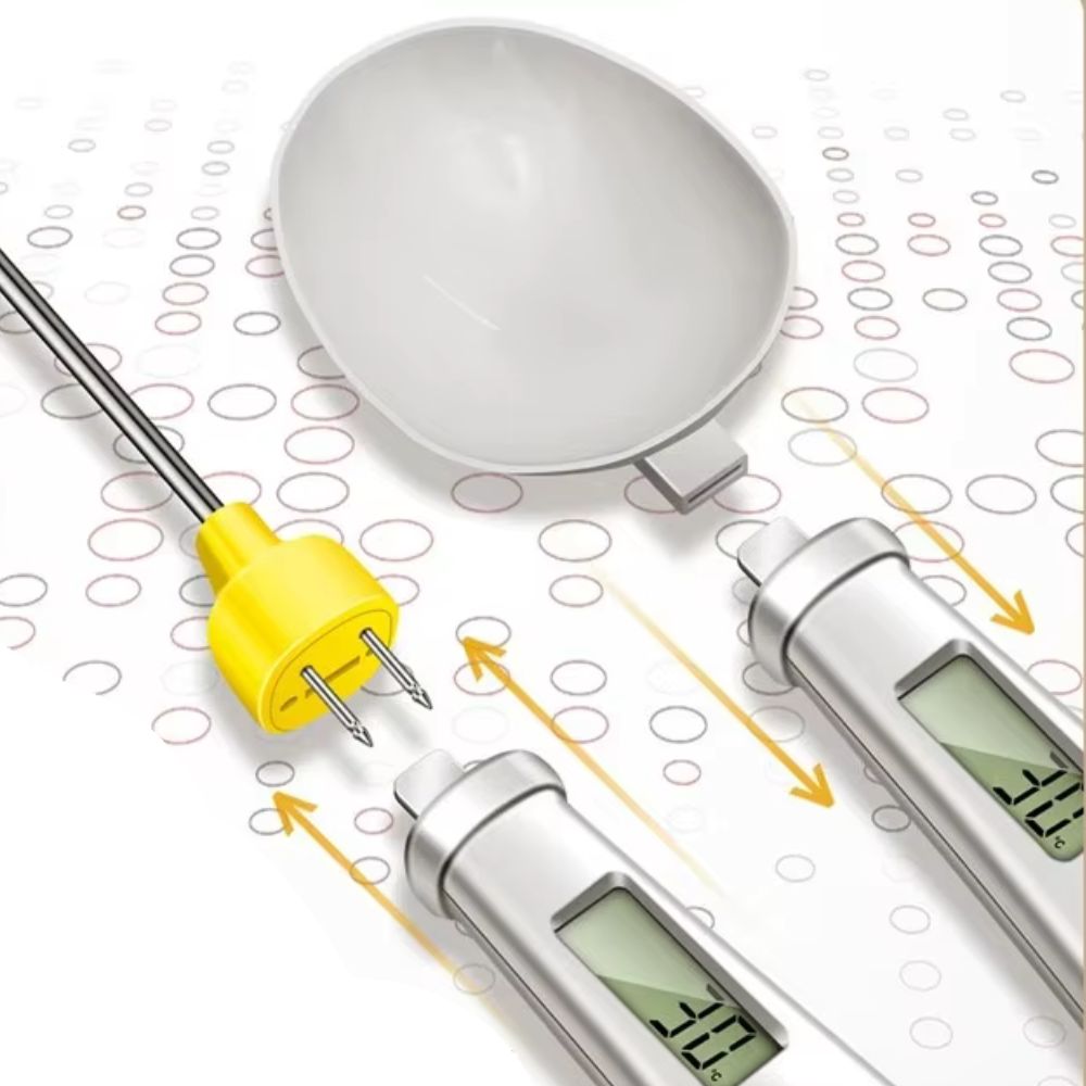 2-in-1 Digital Mini Spoon Scale & Food Thermometer