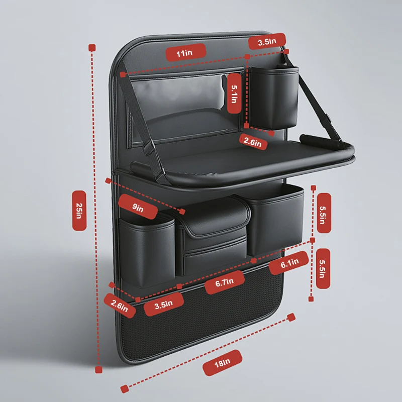 Car Back Seat Organizer With Tablet Holder