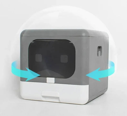 Foldable Sifting Cat Litter Box – Enclosed Kitten Toilet with Top Entry and Detachable Tray for Mess-Free Pet Care and Easy Cleaning