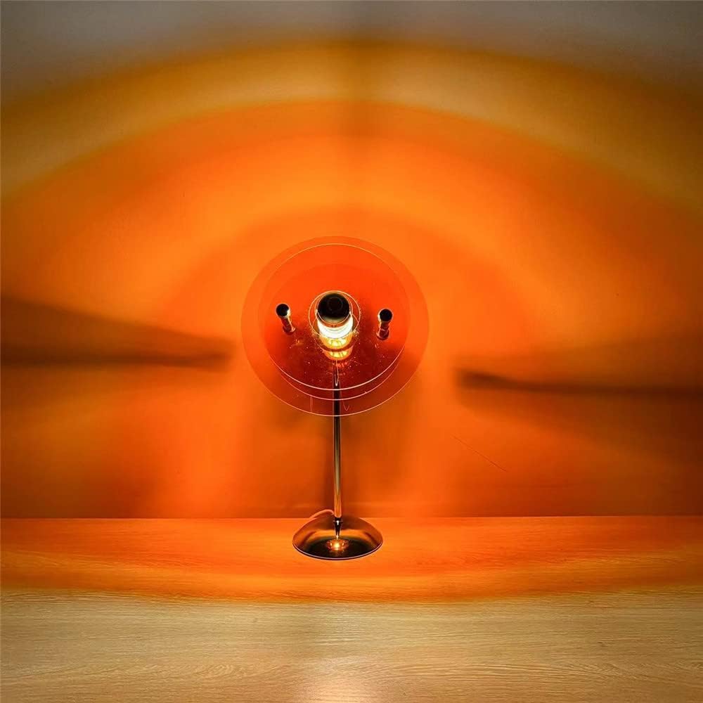 Sunset Projection Table Lamp – USB Rainbow Atmosphere LED Light for Photography, Bedroom and Wall Decor Lighting