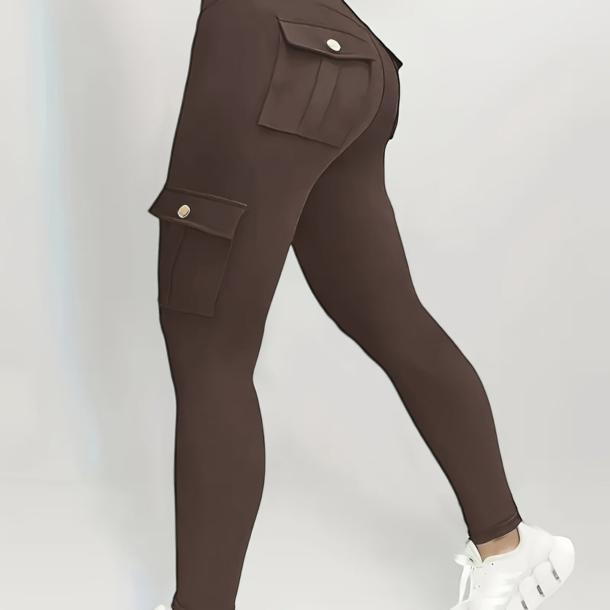 High-Waisted Sculpt & Support Yoga Leggings – Cargo Style Activewear for Women with Tummy Control and Seamless Fit for All-Day Movement
