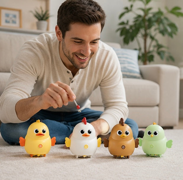 Magnetic Walking Chick Toy - Interactive Electric Chicken for Toddlers, Developmental Learning and Fun Educational Playtime