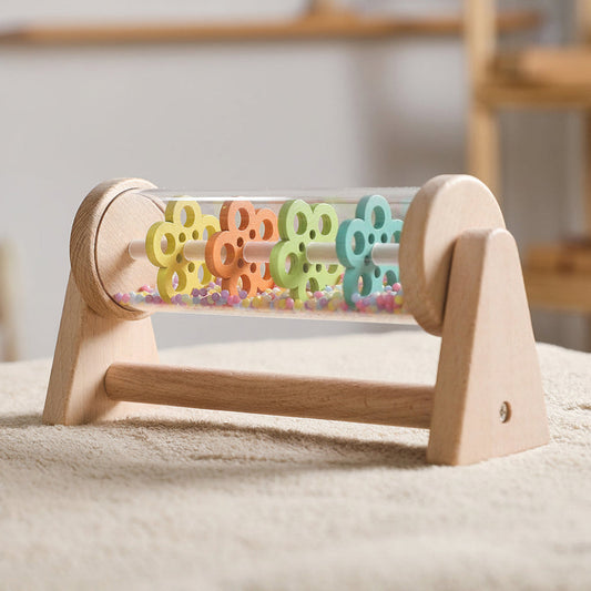 Wooden Rainmaker Toy - Montessori Musical Sensory Instrument for Babies and Early Childhood Development