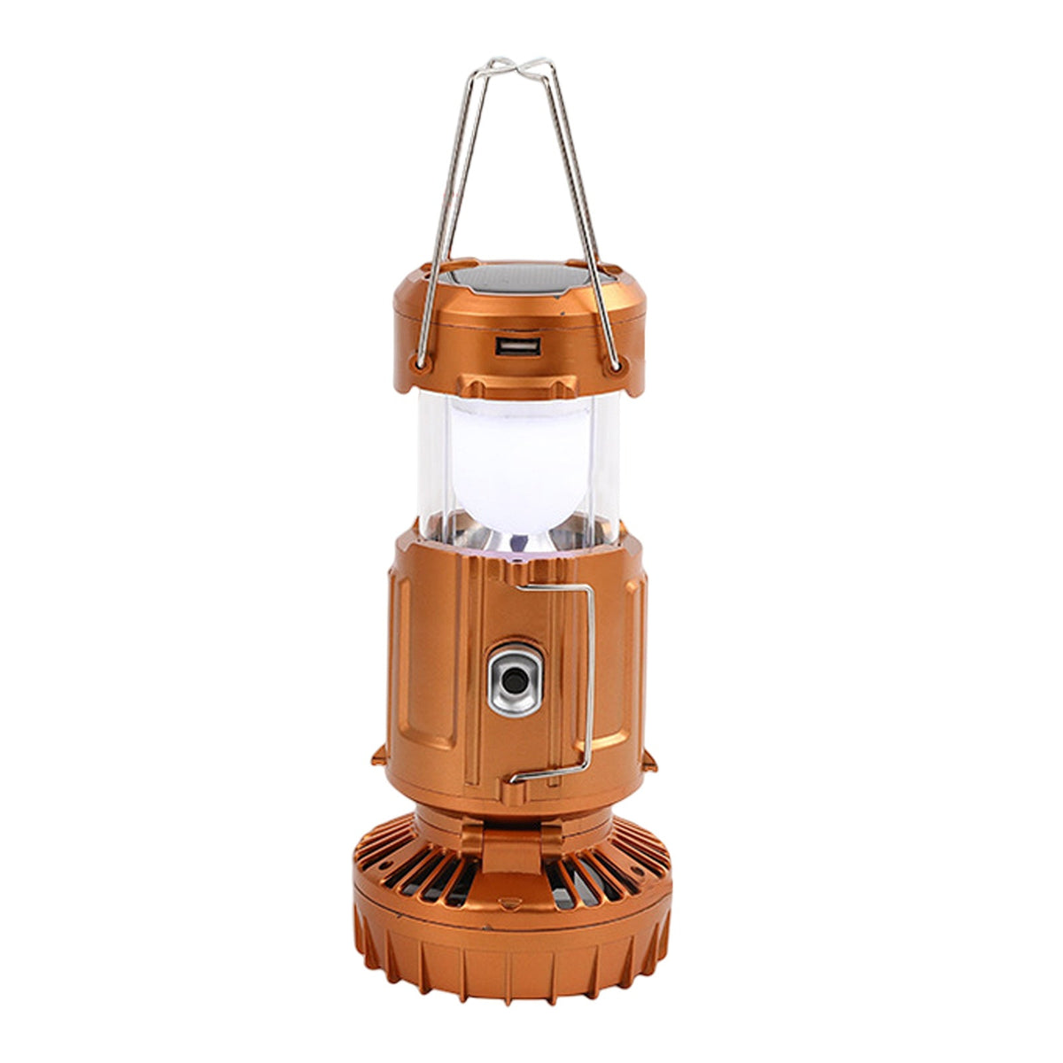 Rechargeable Camping Lantern & Fan – Multifunctional LED Light with Solar Charging, Emergency Power, & Outdoor Portability