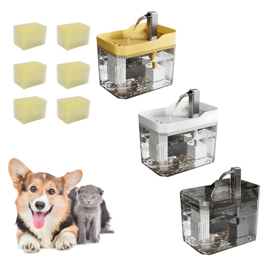 Pet Water Fountain with Quiet Pump – 1.5L Automatic USB Cat Water Dispenser with Filter