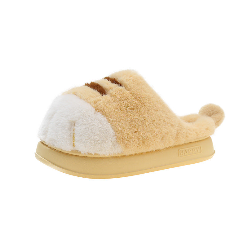 Furry Non-Slip Adorable Kitty Claw Slippers – Women’s Indoor & Outdoor Slides, Warm Plush Cat Paw Mules for Cozy Home Comfort