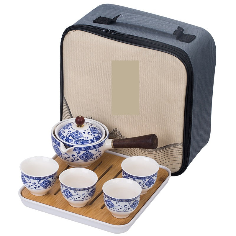 Portable Automatic Tea Set – Small Japanese Style Travel Tea Maker for Home, Office and On-The-Go Brewing