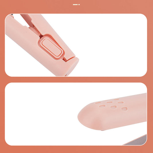 2-In-1 Hair Styler – Straightener & Curling Iron