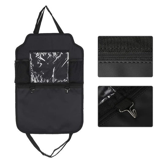 Back Seat Organizer with Touchscreen Tablet Holder β Ultimate Kids' Travel Storage Bag & Car Protector