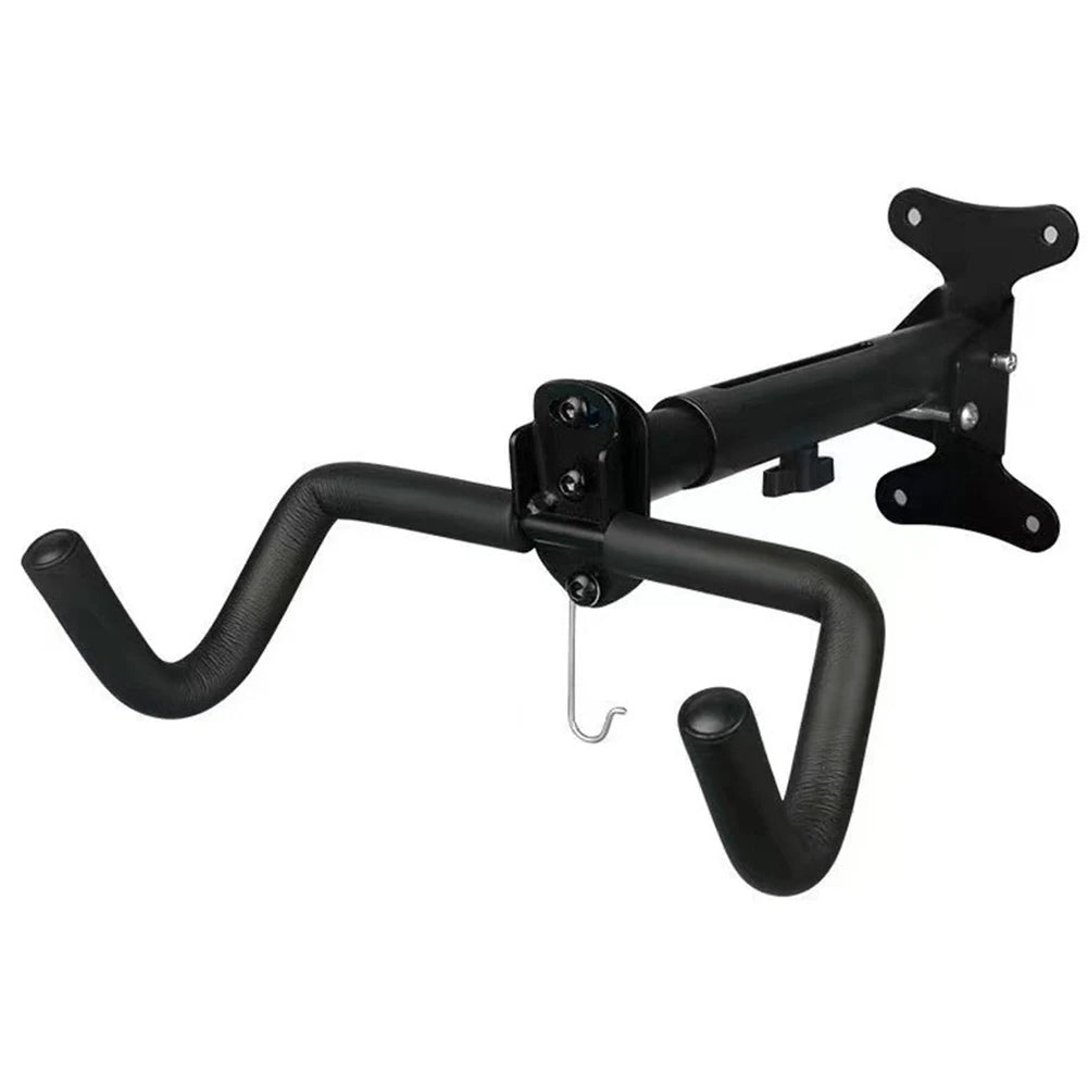 Space-Saving Bike Wall Mount Rack – Foldable Bicycle Hanger with Rim Protection