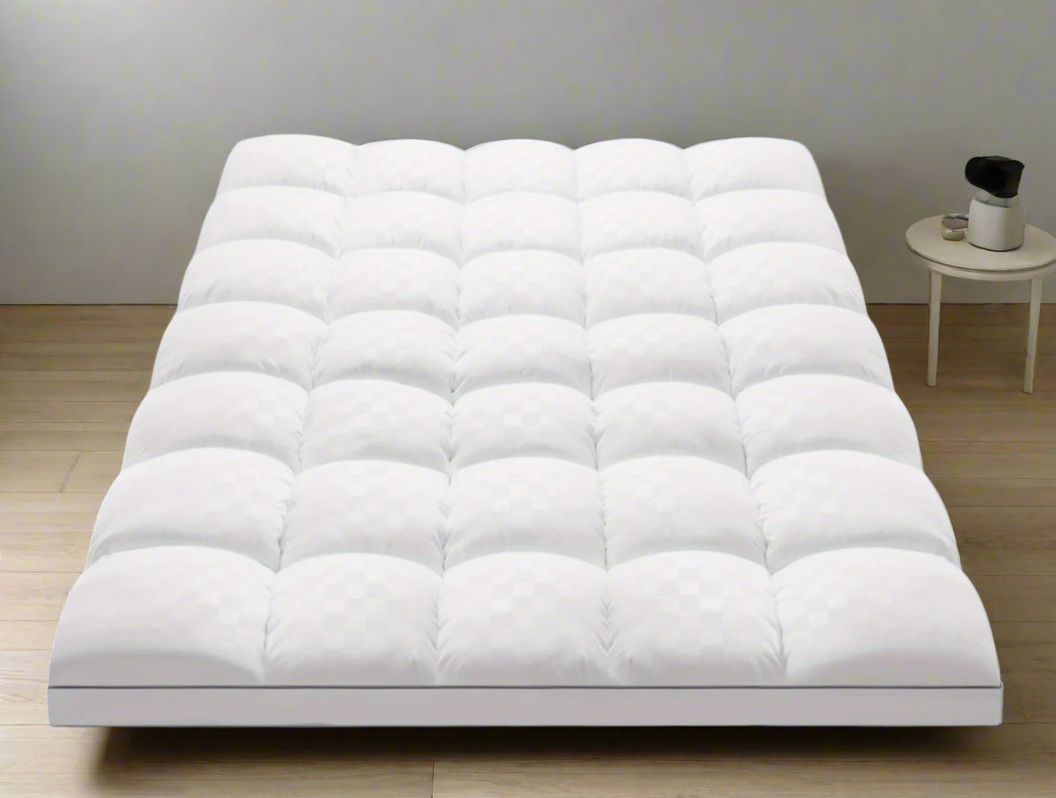 Extra Thick Quilted Mattress Topper – Luxuriously Soft Cooling Pad with Diamond Pattern, Fits 8-21" Mattresses, Perfect for Bedroom Comfort