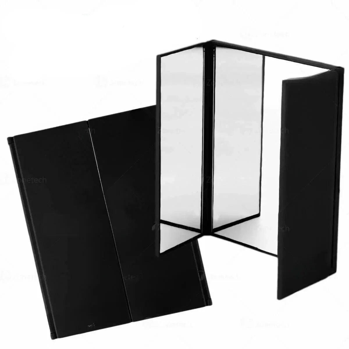 Folding Visor Vanity Mirror - Cosmetic Clip-on Sun-shading Mirror for Car, Truck, SUV, and Van Sun Visors
