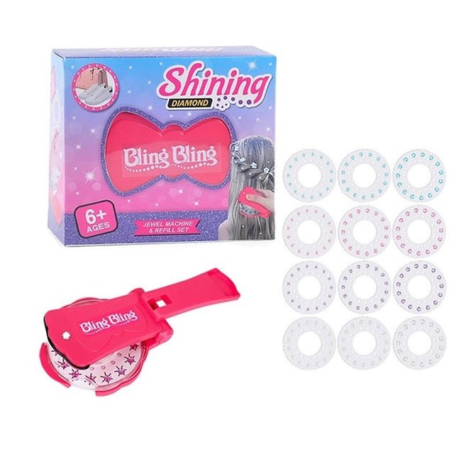 Hair Bling Stapler - Shining Bling Diamond Hair Sparkle Stapler Machine