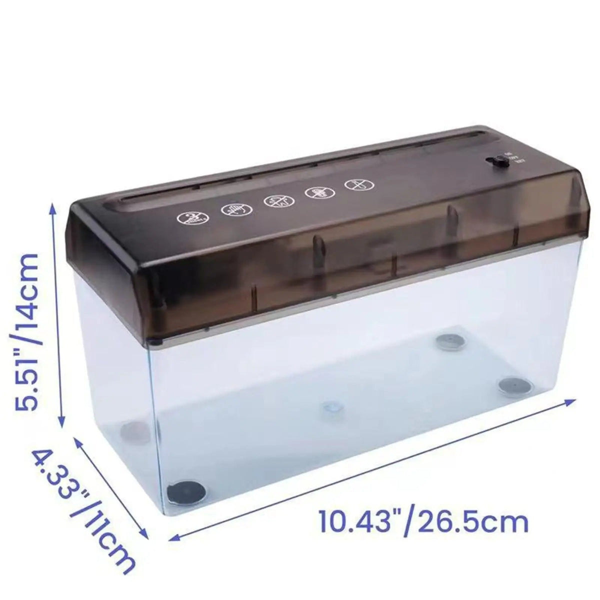 Mini Paper Shredder - Electric Mini Shredder Paper Cutting Machine for Office, Home, School and Stationery