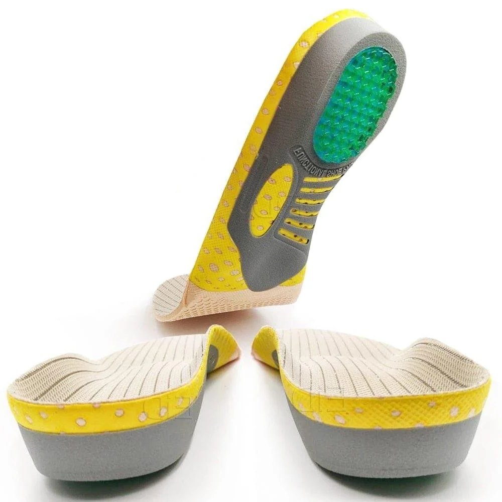 2 pieces Premium Orthotic Gel Insoles Orthopedic Flat Foot Health Sole Pad For Shoes Insert Arch Support Pad For Plantar fasciitis Unisex