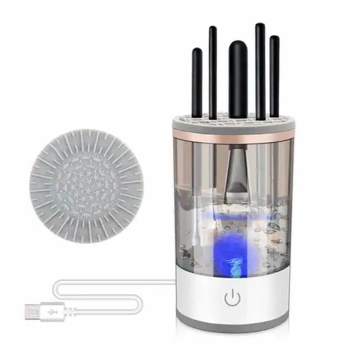 3-in-1 Cosmetic Brush Cleaner Machine - Electric Makeup Brush Cleaner Device