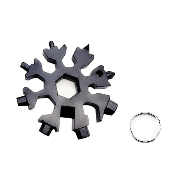 Portable 18-in-1 Mini Snowflake Multi Pocket Tool