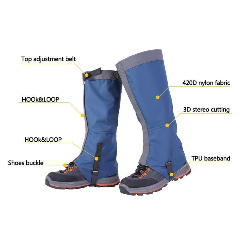 Snow Hiking Waterproof Boot Gaiters - Safety Waterproof Leg Gaiters and Warmers