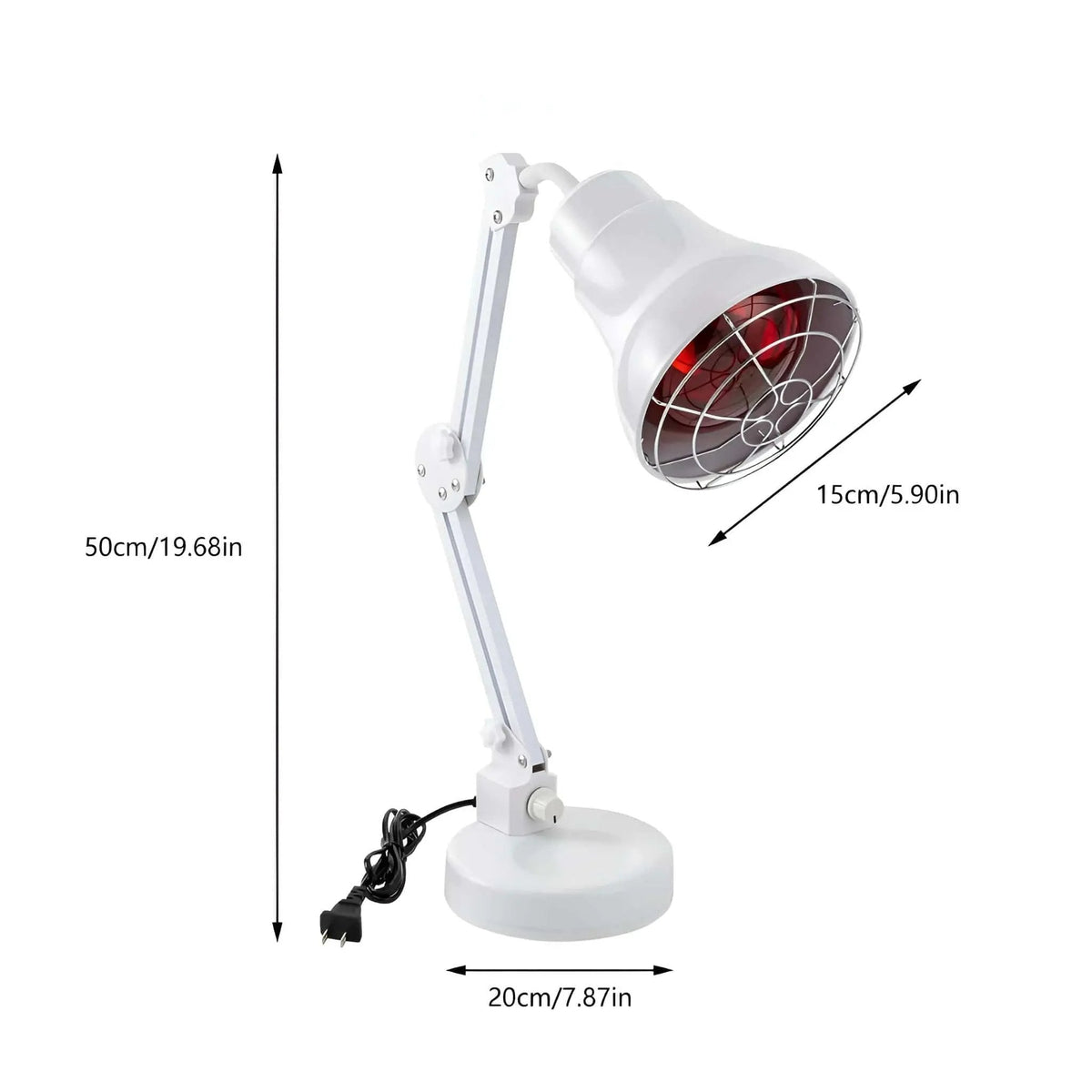 Therapeutic Red Light Lamp - Infrared Lamp Circulation Pain Relief Heating Therapy Light