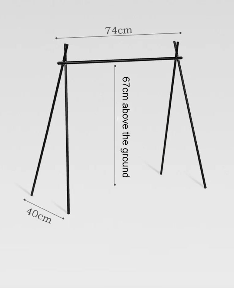 Foldable Camping Tripod Top Plate – High Strength BBQ Rack with Hanging Hole, Perfect for Outdoor Cooking, Hiking, and Picnics