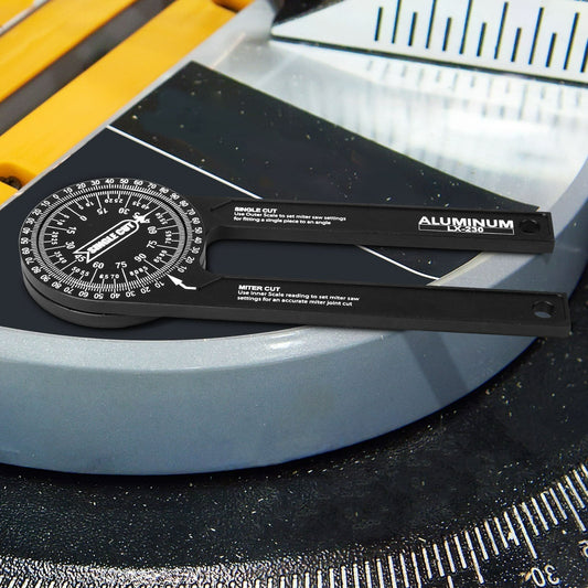 Woodworking Indexer 360 Degree Angle Gauge - Aluminum Alloy Angle Finder Level Meter Gauge Protractor Of Hand Measuring Tools
