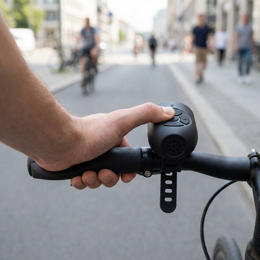 120DB Bike Horn Alarm - USB Rechargeable Electronic Bicycle Bell for Cycling Safety and Loud Road Warning Alerts