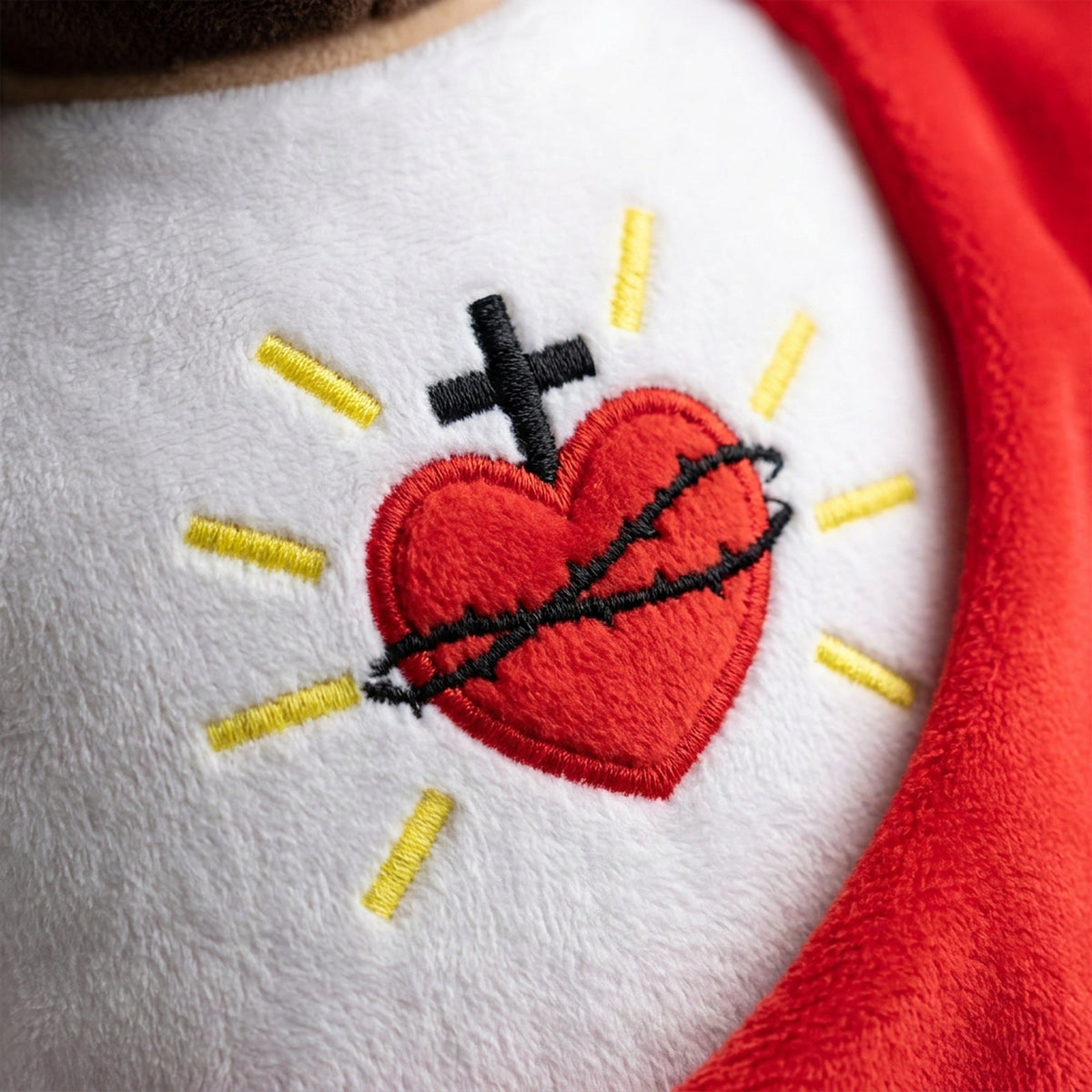 Breathing Jesus Plush Toy – Sacred Heart Comfort Plushie with Calming Breathing Modes for Kids, Easter and Christmas Gifts