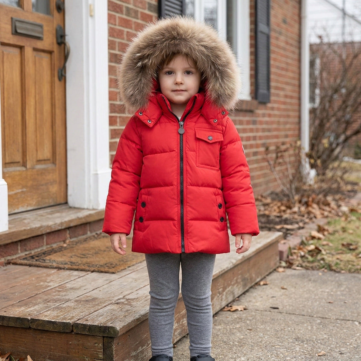 Kids Winter Snowsuit Set - Warm Down Jacket and Overalls Outfit for Boys Girls Toddlers and Cold Weather Outdoor Play