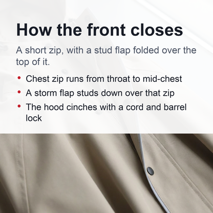 Waterproof Hooded Rain Poncho - Thick Oxford Raincoat for Men Women, Oversized Outdoor Rain Gear for Hiking and Travel