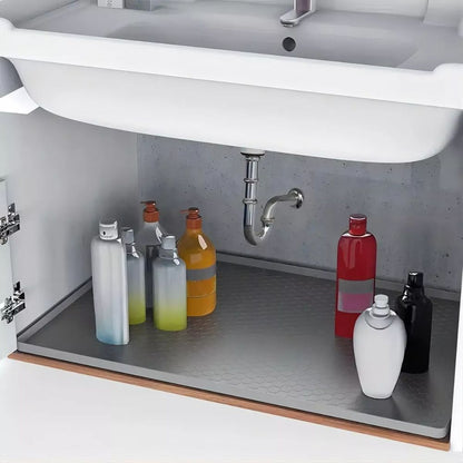Large Under Kitchen Sink Mat Silicone Protective Liner