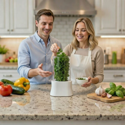 Herb Saver Container for Refrigerator – Fresh Herb Keeper Pod for Cilantro, Parsley and Vegetable Storage Kitchen Tool