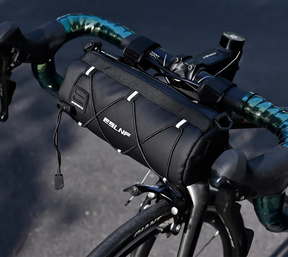 Waterproof Bike Front Tube Bag – Portable Large Capacity Handlebar Storage Basket for Cyclists & Commuters