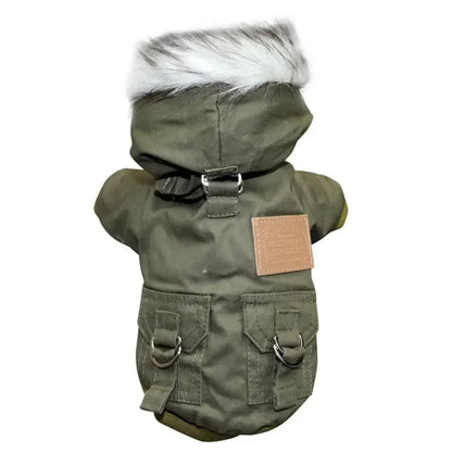 Winter Dog Coat Jacket - Warm Thick Pet Clothing for Small and Medium Dogs, Cozy Hoodie Outfit for Cold Weather Protection