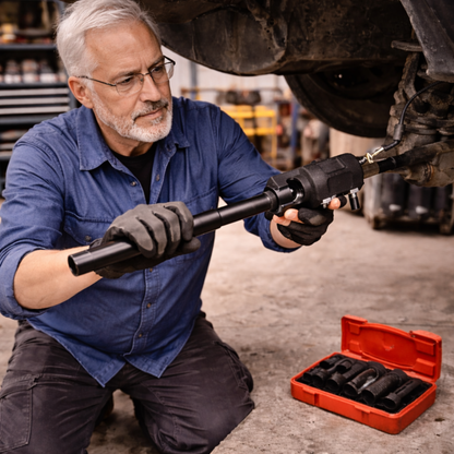 Inner Tie Rod Removal Tool Kit – 3/8 Inch Automotive Chassis Repair Installer and Disassembly Mechanic Car Tool Set