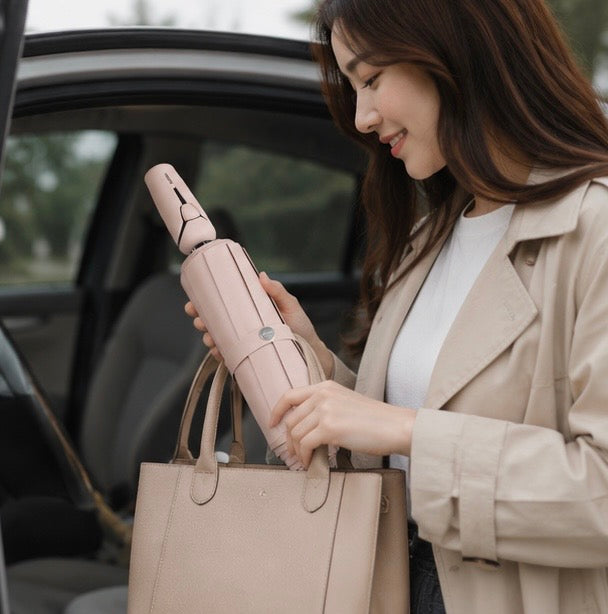 Reverse Folding Automatic Umbrella - Windproof Rain and Sun Protection Umbrella with Lightweight Durable Design