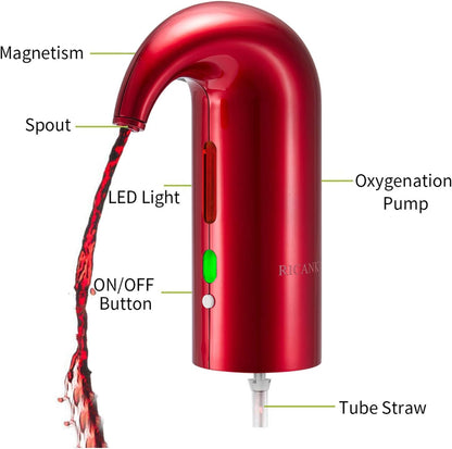 Electric Wine Aerator Pourer Dispenser