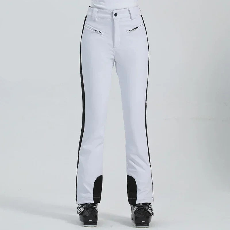 Women Waterproof Ski Pants - High Elastic Thermal Snow Trousers for Winter Sports, Skiing and Mountain Outdoor Adventures