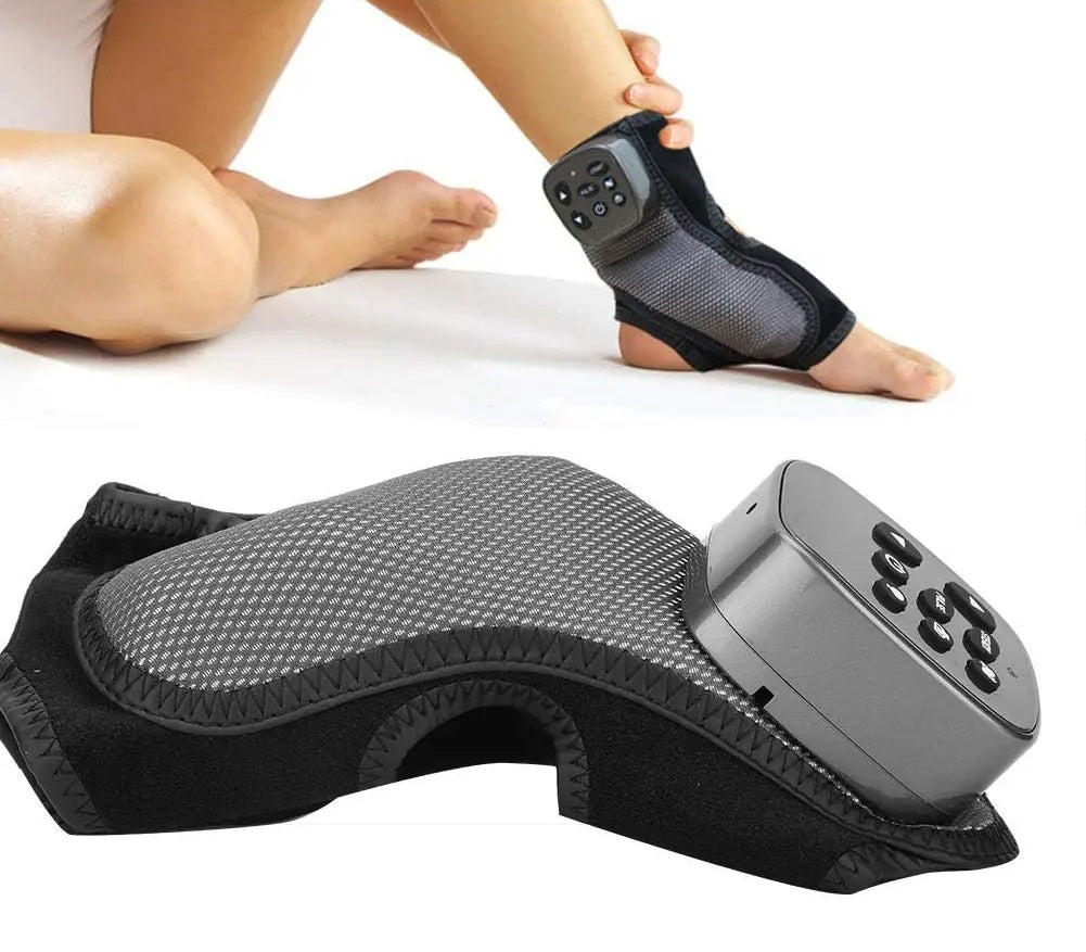 Air Compression Foot Ankle Massager – Vibration & Heat Therapy with Acupoint Stimulation for Heel, Toe & Leg Pain Relief