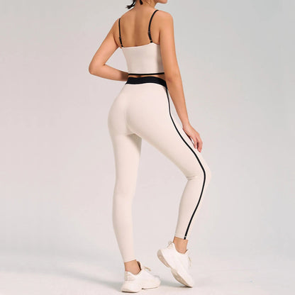 Women’s Yoga Gym Set – 2PCS Sportswear with Leggings and Sports Bra, Comfortable Fitness Outfit for Workout and Training