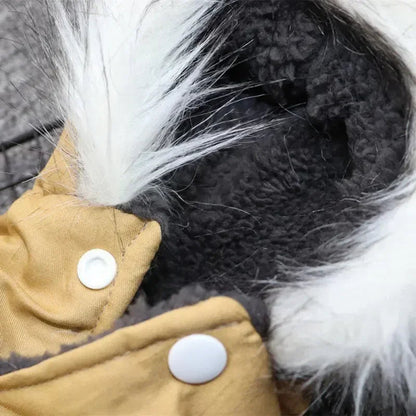 Winter Dog Coat Jacket - Warm Thick Pet Clothing for Small and Medium Dogs, Cozy Hoodie Outfit for Cold Weather Protection