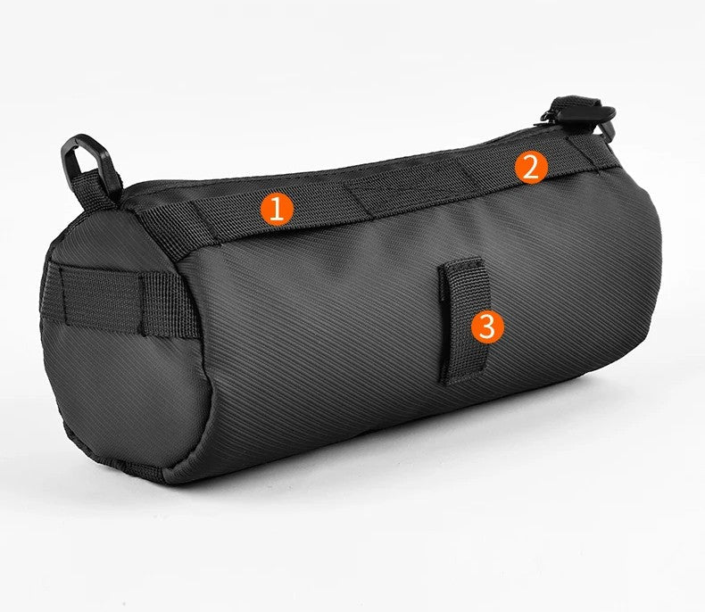 Waterproof Bike Front Tube Bag – Portable Large Capacity Handlebar Storage Basket for Cyclists & Commuters