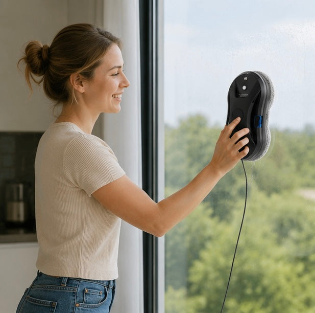 Automatic Window Cleaning Robot - Smart Electric Glass Cleaner with Powerful Suction for Effortless Home Maintenance
