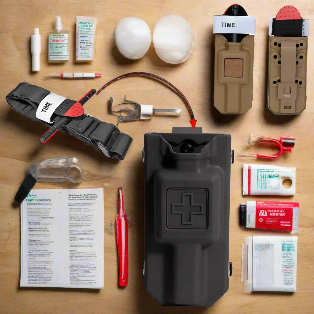 CAT Tourniquet Storage Box – Tactical MOLLE Medical Kit for Outdoor Emergency Response, Blood Control, and Rescue Scenarios