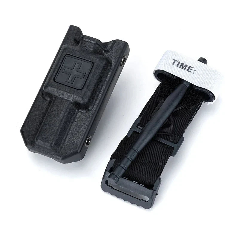 CAT Tourniquet Storage Box – Tactical MOLLE Medical Kit for Outdoor Emergency Response, Blood Control, and Rescue Scenarios