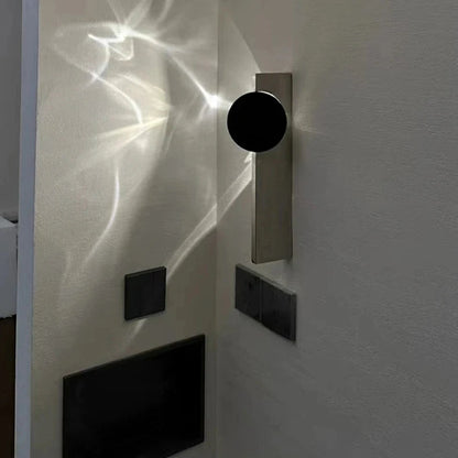 Chrome LED Sci-Fi Wall Light – 3000K Stainless Steel Lamp Sconce for Bedroom, Parlor, Stairs, Hallway