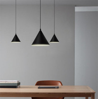 Geometric LED Pendant Light Fixture – Hanging Lamp Decoration US Plug Long Wire Design for Bedside, Table, or Dining Room