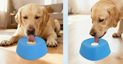 Slow Feeder Dog Bowl – Non-Slip 3/4 Cup Lick Bowl for Bone Broth, Yogurt, Frozen Treats and Healthier Mealtime Pacing